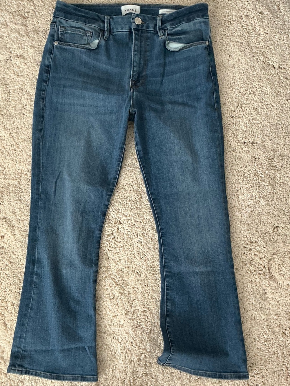 Frame Denim Le Crop mini Boot Jeans - BLUE size 31